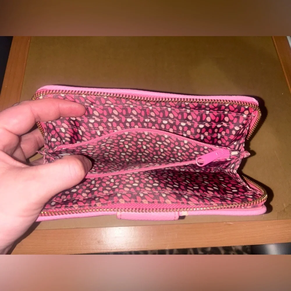 Vers Bradley Preppy Poly Wallet Blossom Pink - Picture 8 of 9